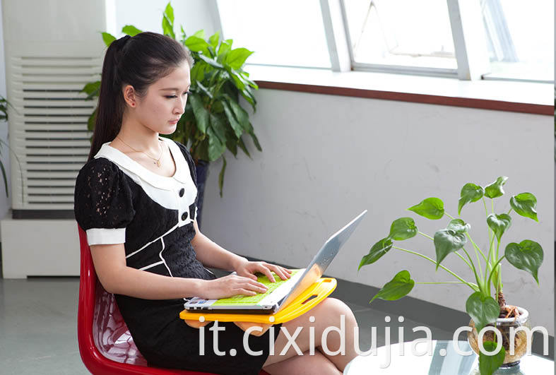 Portable plastic lap desk 